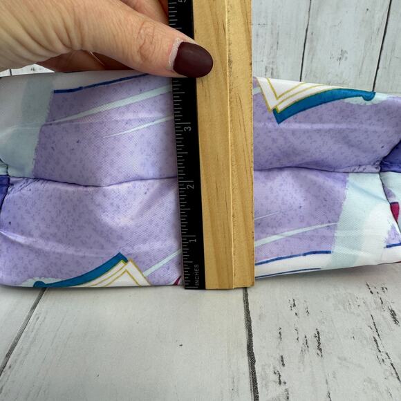 New Dove Colorful Print Sunglasses Sneakers Zip Top Cosmetic Nylon Makeup Bag - Picture 11 of 12